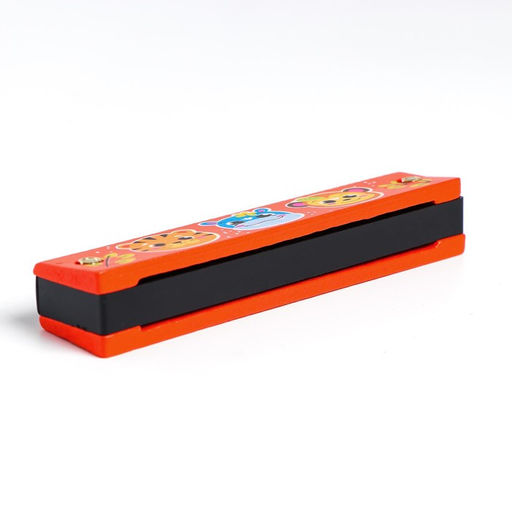 Губная гармошка Зверята, цвет оранжевый - Лесная мастерская фото 3