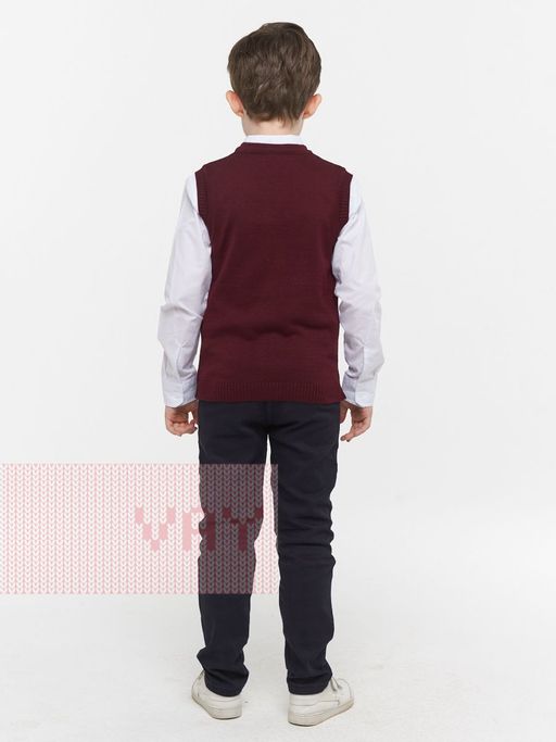 Жилет для мальчиков 203-7011 - Vay kids школа фото 6