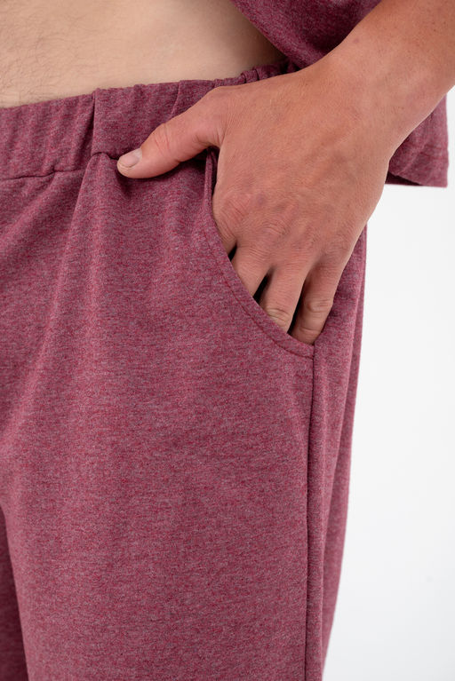 Костюм из футера унисекс бордо-меланж - Амадэль фото 24