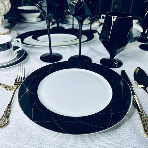 145-420 Набор из 6 тарелок 27см PANDORA в под.уп.(х5)Костяной фарфор - Lenardi фото 2