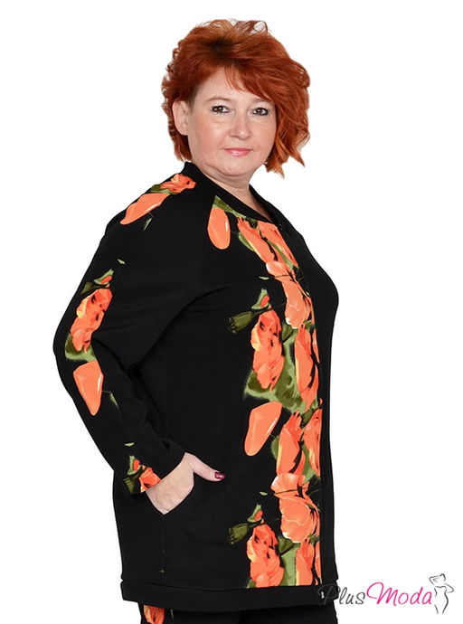 Толстовка Модель №1417 размеры 44-84 - Plusmoda фото 3