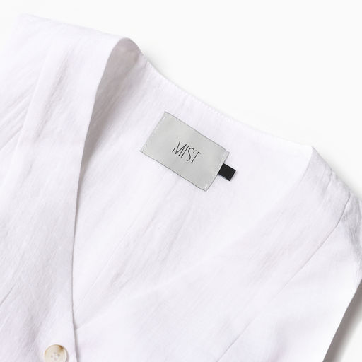 Жилет женский MIST Linen, размер 44, белый