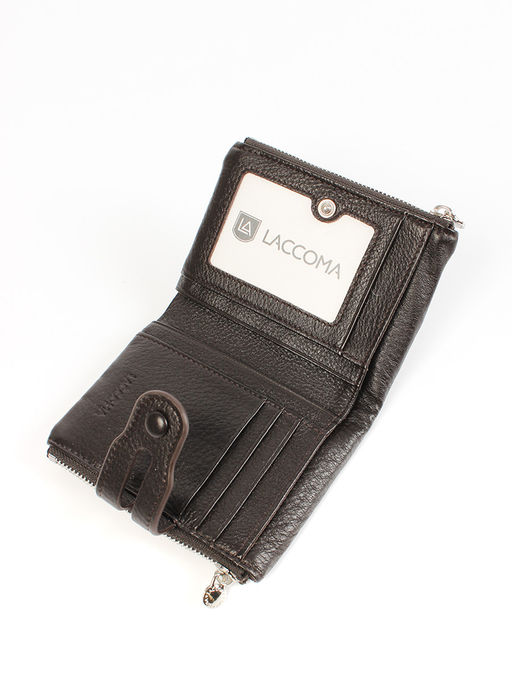 LACCOMA кошелек LA-2088-темно-коричневый натуральная кожа