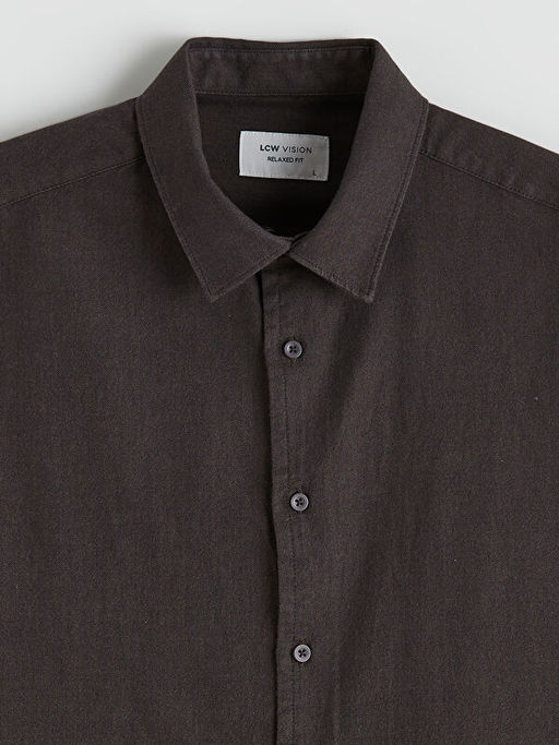 Regular Fit Uzun Kollu Gabardin Erkek G?mlek