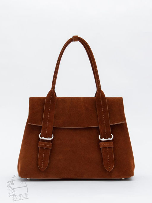 Сумка женская кожаная 1092M brown Polina&Eiterou