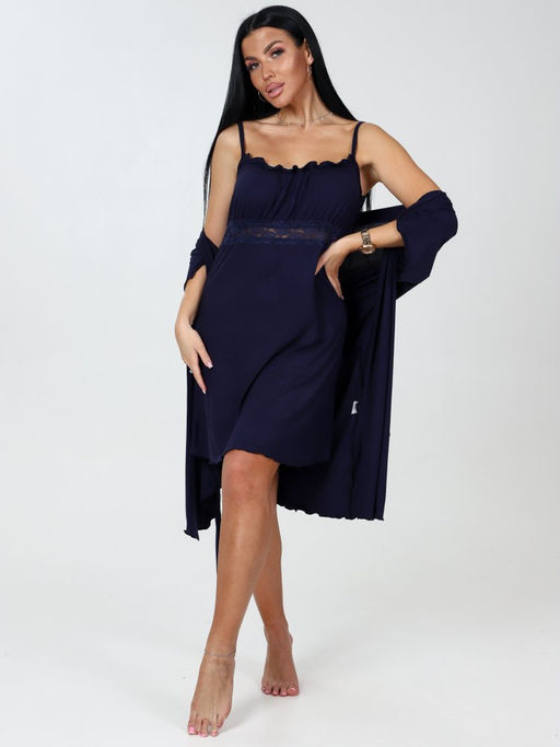 476-ХС ЖЕНСКИЙ КОМПЛЕКТ ДВОЙКА (Темно-синий) - А-дина фото 3