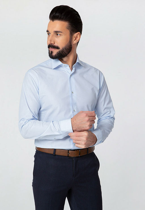 Сорочка мужская длинный рукав GREG 221/131/7337/Z/1p  фото 10