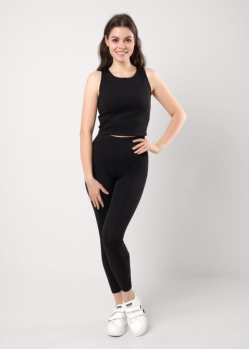 LL25-100 э Лосины жен.спорт.Грей (ЧЗ)