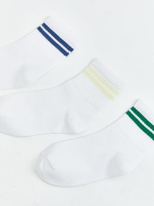 ?izgili Erkek ?ocuk Soket ?orap 3l?