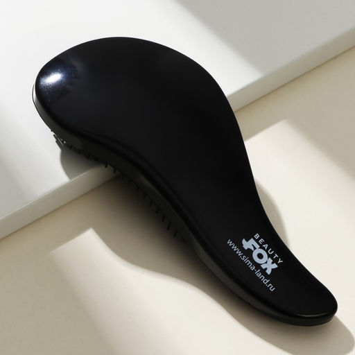 Массажная расчёска волна Beauty Fox, чёрная