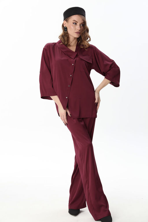 Жакет NIKVA н902-13 винный  фото 4