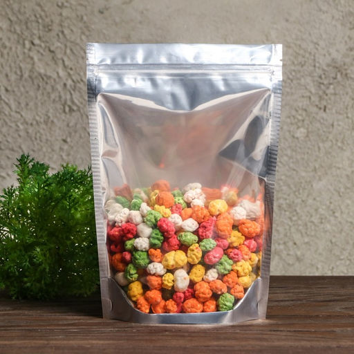 Цена за 50 шт. Пакет Zip-lock ПП, метализзированный, со сплошным окном, 18 х 26 см