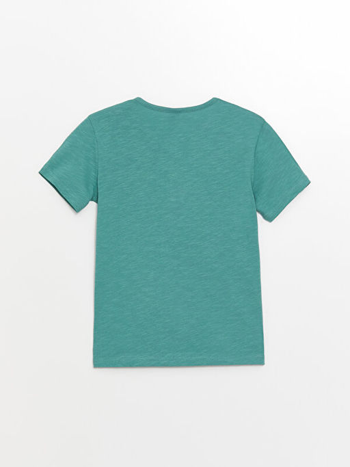 Bisiklet Yaka Basic K?sa Kollu Erkek ?ocuk Ti??rt - Waikiki фото 2