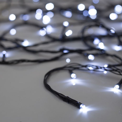 Гирлянда Нить 20 м, IP20, тёмная нить, 200 LED, свечение белое, 8 режимов, 220 В - Luazon lighting фото 2