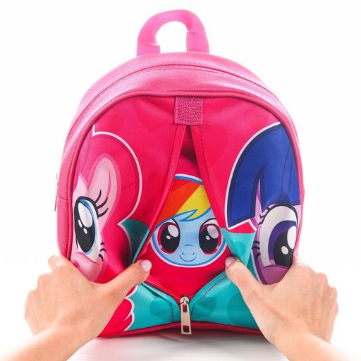 Рюкзак детский, на молнии, 23 см х 10 см х 27 см Пинки Пай и Искорка, My Little Pony - Hasbro фото 3