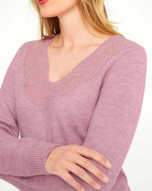 Пуловер, розовый - Linea tesini фото 5