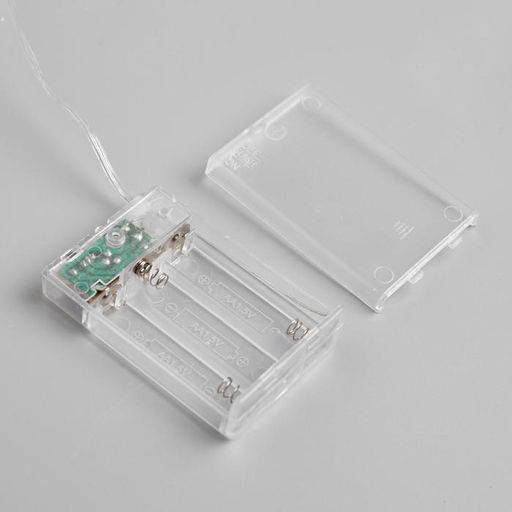 Гирлянда Нить 5 м роса, IP20, серебристая нить, 100 LED, 2 режима, батарейки AAх3 (не в комплекте), свечение мульти - Luazon lighting фото 5
