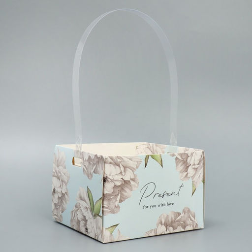 Цена за 3 шт. Переноска влагостойкая для цветов Цветы, 15 х 10 х 13 см - Дарите счастье фото 3