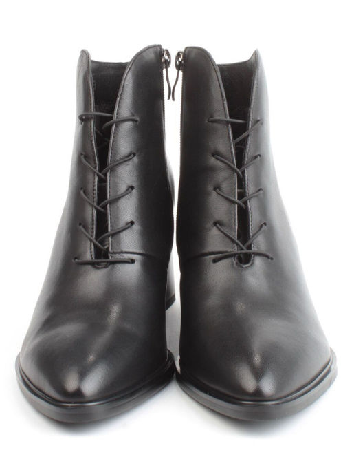 04-Z4229R BLACK Ботильоны демисезонные женские (натуральная кожа, натуральная байка)