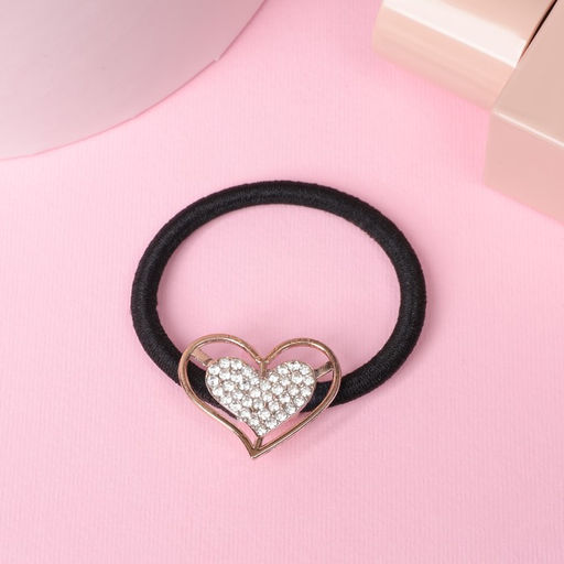 Цена за 6 шт. Резинка для волос «Миранда», сердце, 5 см