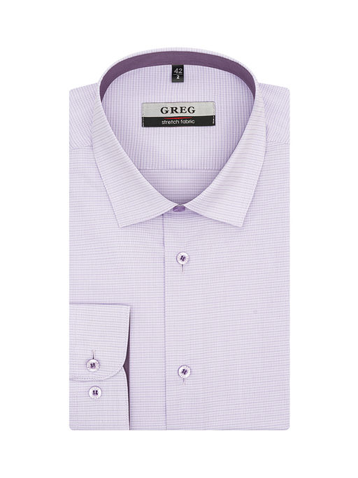 Сорочка мужская длинный рукав GREG 714/237/3453/Z/1 STRETCH  фото 2