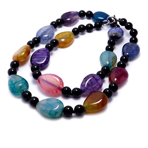 Бусы из камня MIX агат привлечение новых источников дохода