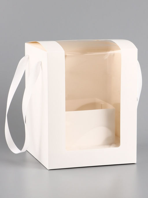 Коробка для цветов, 16?16?20 см, белая - UPAK LAND фото 2