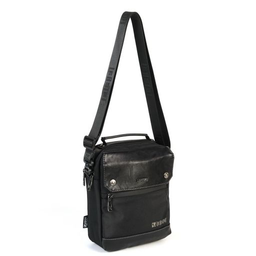 Мужская текстильная сумка через плечо 6606-2 Блек