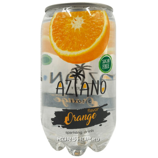 Газированный напиток со вкусом апельсина Sparkling Aziano (0 кал), 350 мл Акция