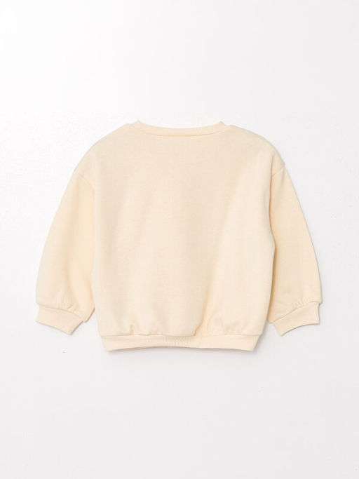 Bisiklet Yaka Bask?l? K?z Bebek Sweatshirt - Waikiki фото 2