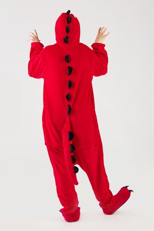 Кигуруми красный динозавр