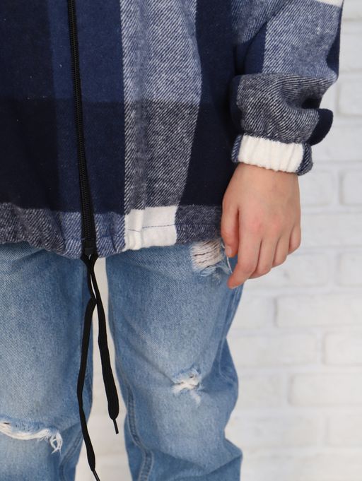 ТД030 Толстовка Дели с капюшоном (синий) - Милаша фото 3