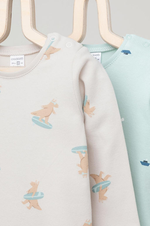 К 6342-2уп/серфинг,маленькие кораблики набор полукомбинезон (боди) яс - Crockid фото 3