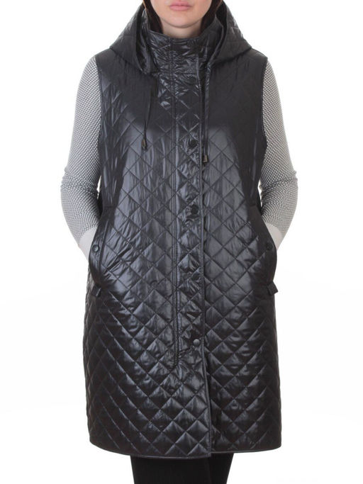 802 DK. GRAY Жилет утепленный женский (50 гр. синтепон) - Fashion фото 3