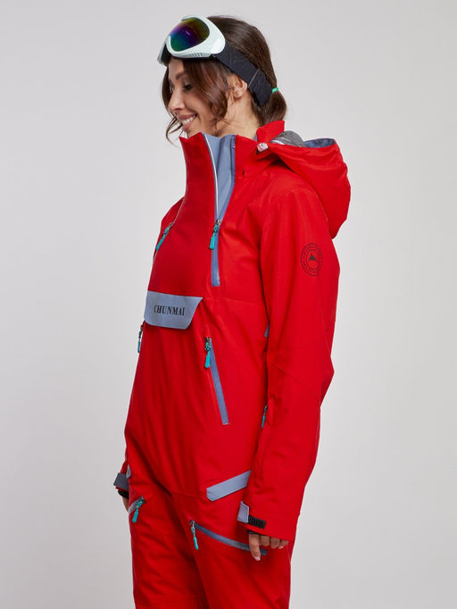 Горнолыжный комбинезон женский зимний красного цвета 2323Kr - Chunmai фото 9
