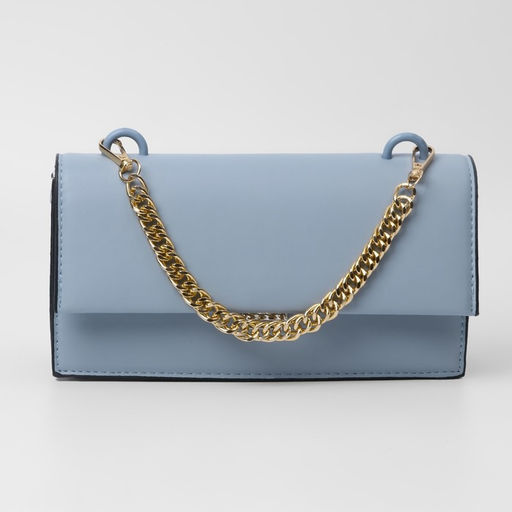 Цена за 3 шт. Цепочка для сумки, с карабинами, металлическая, плоская, плотное плетение, 15×10 мм, 30 см, цвет золотой