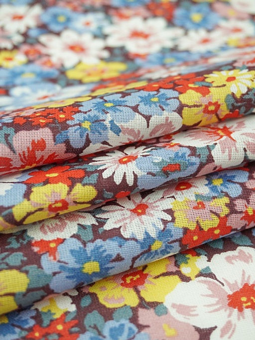 Ситец Цветение лета, ш.0.8м, хлопок-100%, 85гр/м.кв - Купава фото 5