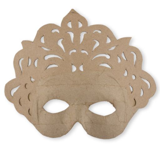 Заготовка для декорирования Love2art PAM-007 маска папье-маше 20.5 х 20.5 х 4 см