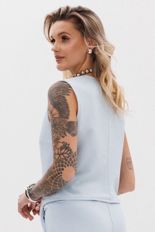 Жилет GO F4088/29-1413.170-176 голубой - Pirs фото 4