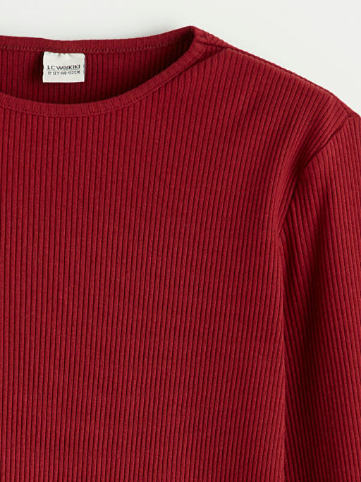 Bisiklet Yaka K?z ?ocuk Ti??rt