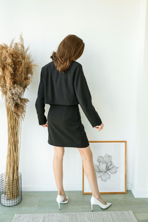 Жакет AURA 1018-164 черный  фото 3