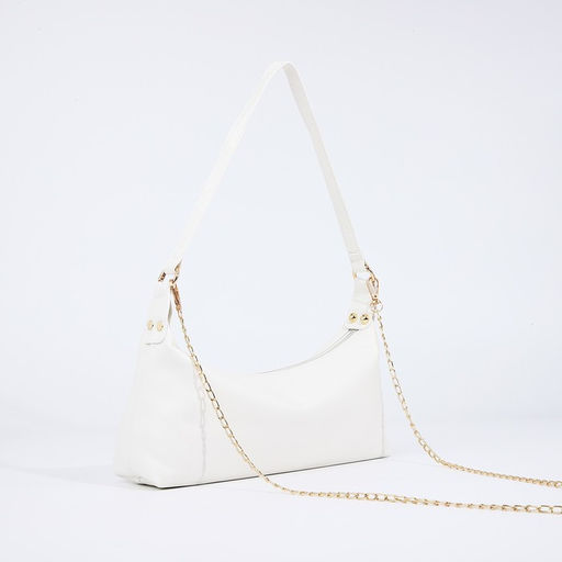 Сумка женская на молнии, белая