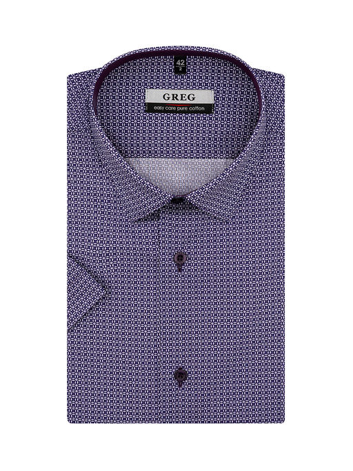 Сорочка мужская короткий рукав GREG 713/201/3224/Z/1  фото 2