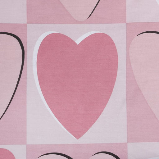 Постельное бельё LoveLife дуэт Hearts 143х215см-2шт, 225х240см, 50х70см-2шт, 100% хлопок, сатин, 125г/м  фото 3