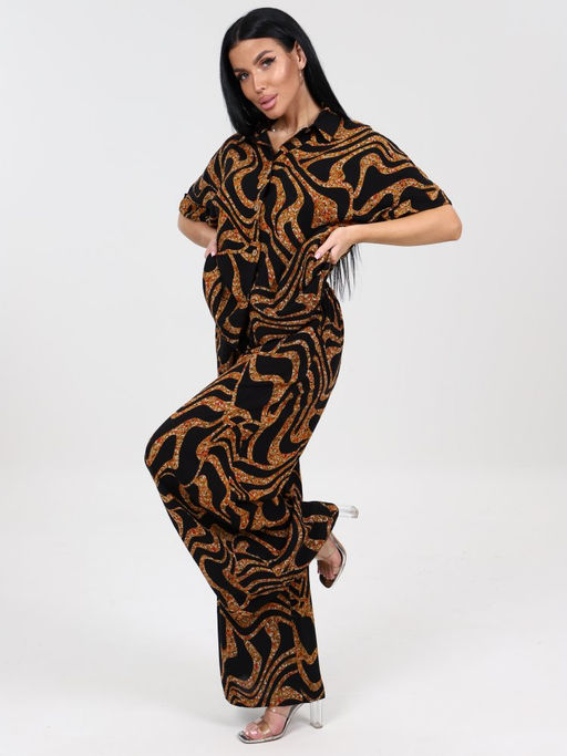 755 ЖЕНСКИЙ КОСТЮМ (брюки) (Черный) - А-дина фото 4