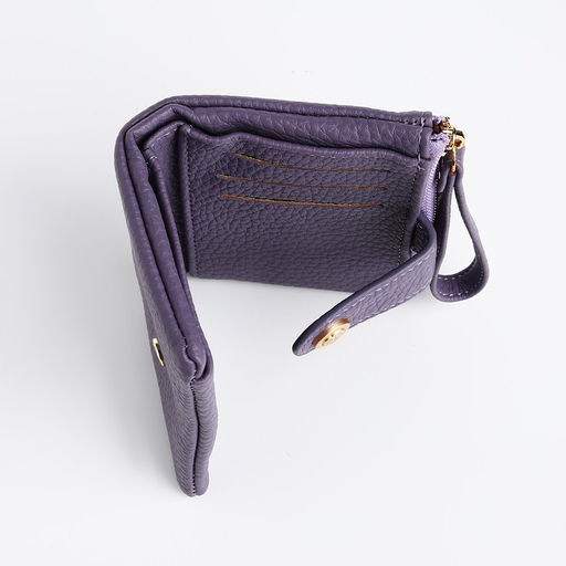 Кошелёк на кнопке, цвет фиолетовый - Simaland фото 6