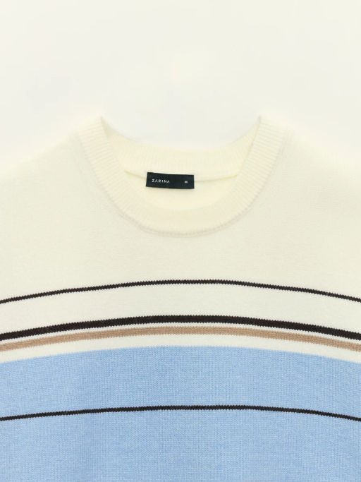 Вязаный жилет в полоску / Zarina  фото 8