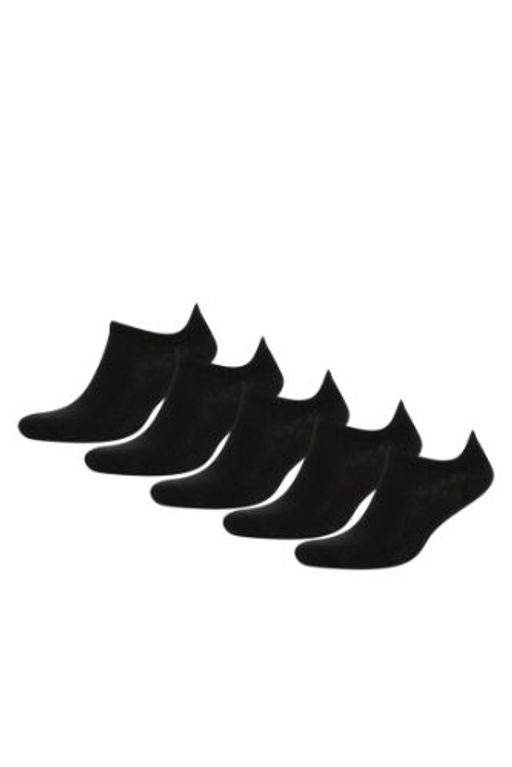 Erkek Gorunmez 5li Pamuklu Sneaker Corap