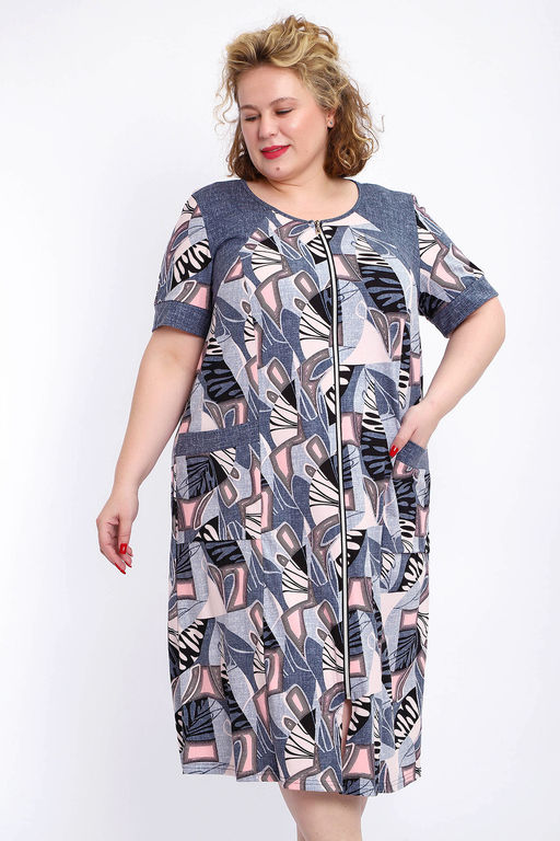 Халат 004 домашний на молнии