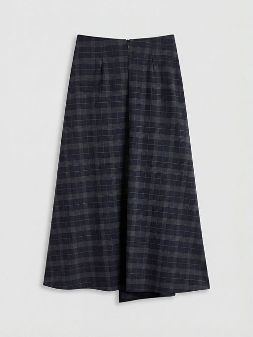 Beli Kemerli Ekose A Kesim Etek